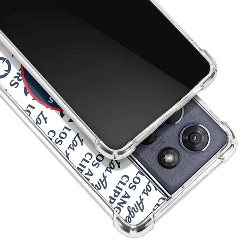 NBA Los Angeles Clippers Blast Text Moto G Power 5G (2025) Clear Case