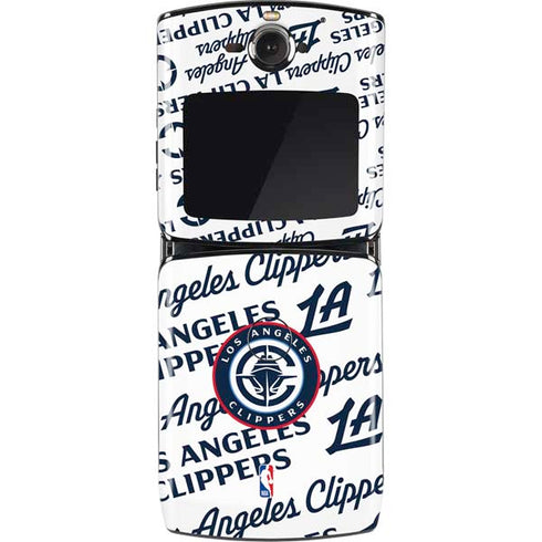 NBA Los Angeles Clippers Blast Text Motorola RAZR Skin