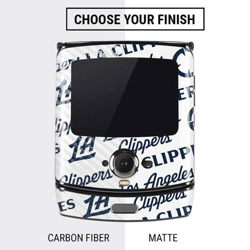 NBA Los Angeles Clippers Blast Text Motorola RAZR Skin