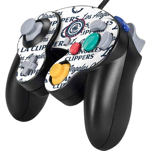 NBA Los Angeles Clippers Blast Text Nintendo GameCube Controller Skin