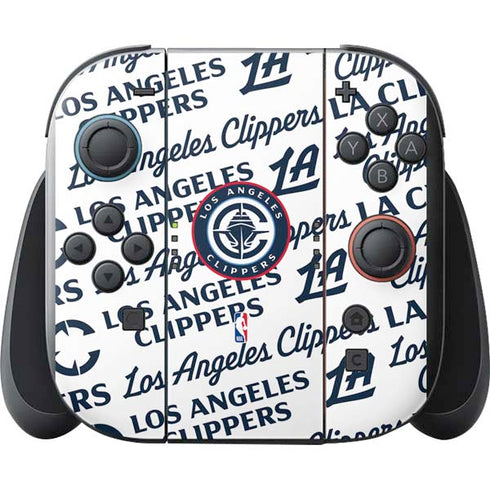 NBA Los Angeles Clippers Blast Text Nintendo Switch 2 (2025) with Joy-Con Skin
