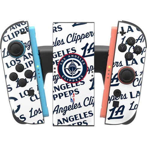 NBA Los Angeles Clippers Blast Text Nintendo Switch 2 (2025) Joy-Con Controller Skin