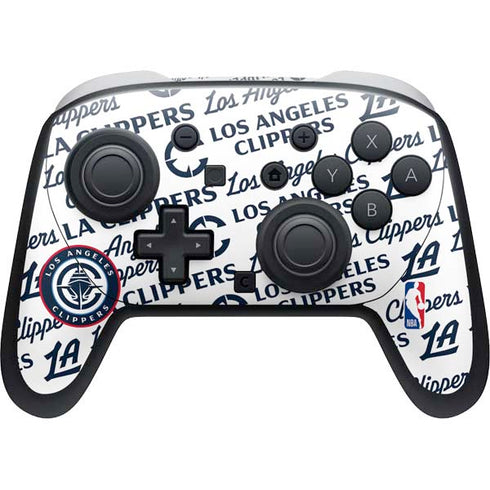 NBA Los Angeles Clippers Blast Text Nintendo Skins