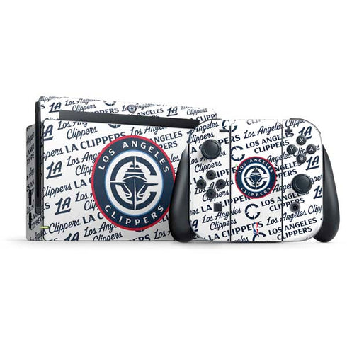 NBA Los Angeles Clippers Blast Text Nintendo Skins