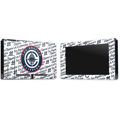 NBA Los Angeles Clippers Blast Text Nintendo Switch Bundle Skin