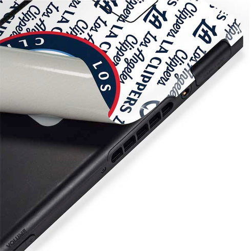 NBA Los Angeles Clippers Blast Text Nintendo Switch Bundle Skin