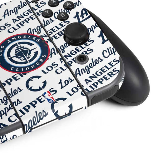 NBA Los Angeles Clippers Blast Text Nintendo Switch Bundle Skin