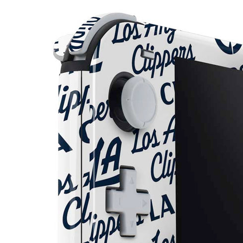 NBA Los Angeles Clippers Blast Text Nintendo Switch Lite Skin