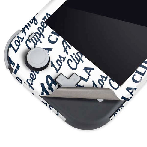 NBA Los Angeles Clippers Blast Text Nintendo Switch Lite Skin