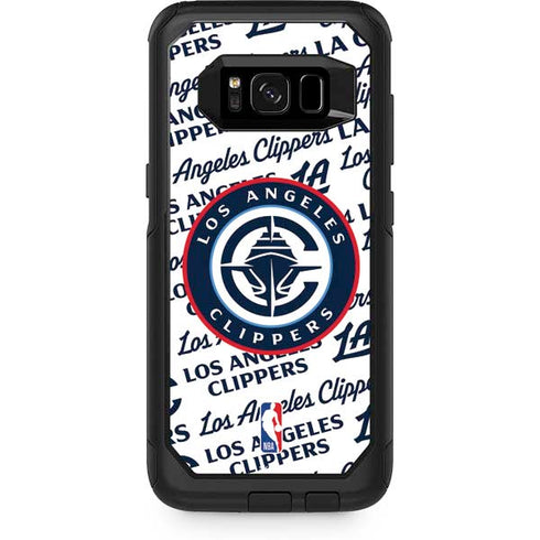 NBA Los Angeles Clippers Blast Text Otterbox Commuter Galaxy Skin