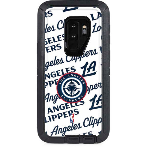 NBA Los Angeles Clippers Blast Text Otterbox Defender Galaxy Skin