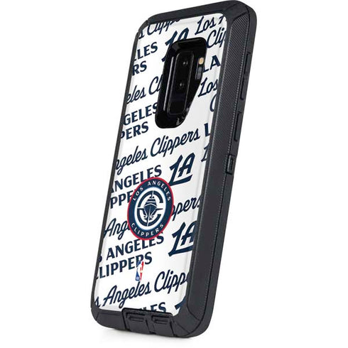 NBA Los Angeles Clippers Blast Text Otterbox Defender Galaxy Skin