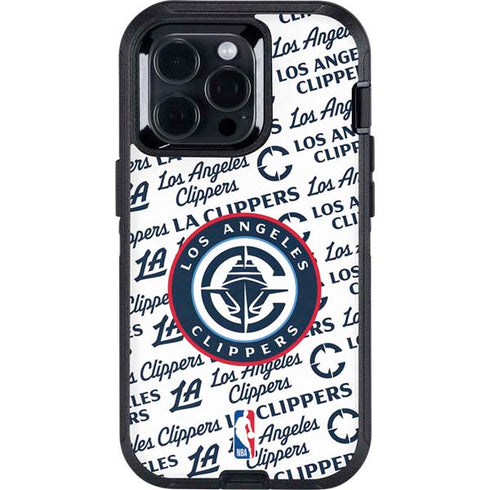 NBA Los Angeles Clippers Blast Text Otterbox Defender iPhone Skin