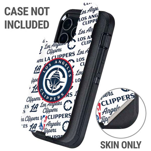 NBA Los Angeles Clippers Blast Text Otterbox Defender iPhone Skin