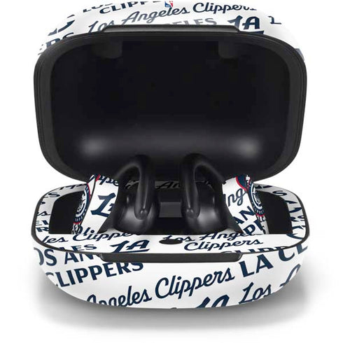 NBA Los Angeles Clippers Blast Text PowerBeats Pro Skin