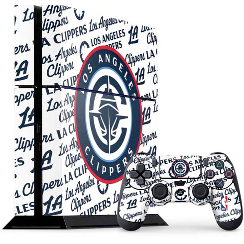NBA Los Angeles Clippers Blast Text PlayStation PS4 Skins