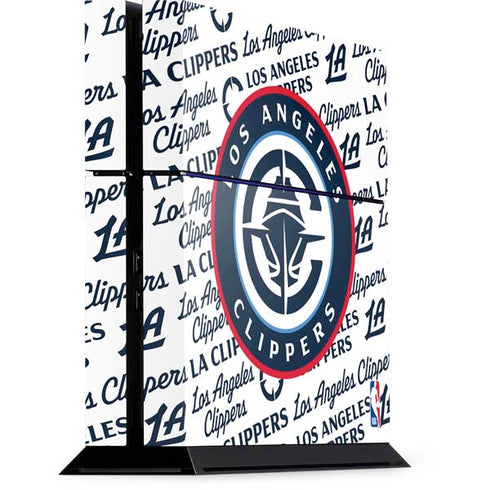 NBA Los Angeles Clippers Blast Text PS4 Console Skin