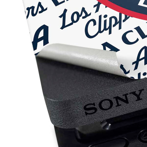 NBA Los Angeles Clippers Blast Text PS4 Slim Skin