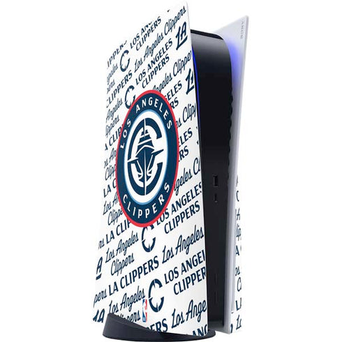 NBA Los Angeles Clippers Blast Text PS5 Console Skin