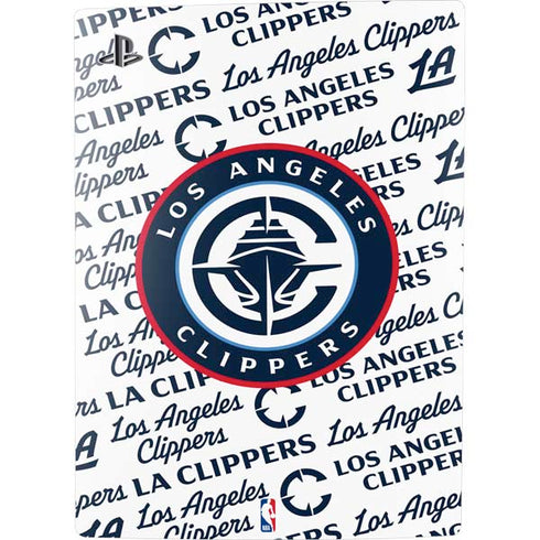 NBA Los Angeles Clippers Blast Text PS5 Console Skin