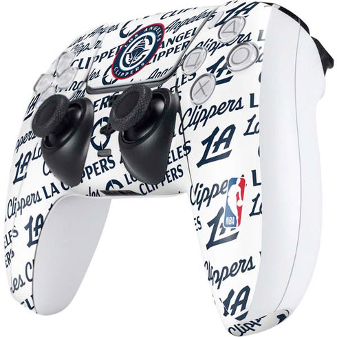 NBA Los Angeles Clippers Blast Text PS5 Controller Skin