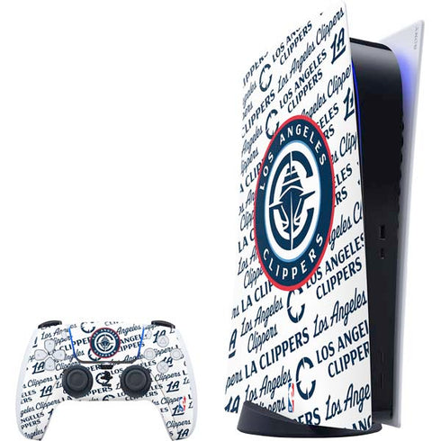 NBA Los Angeles Clippers Blast Text PlayStation PS5 Skins