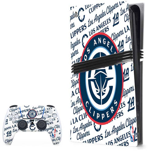 NBA Los Angeles Clippers Blast Text PS5 Pro Bundle Skin