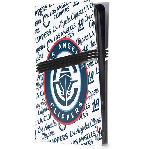 NBA Los Angeles Clippers Blast Text PS5 Pro Console Skin