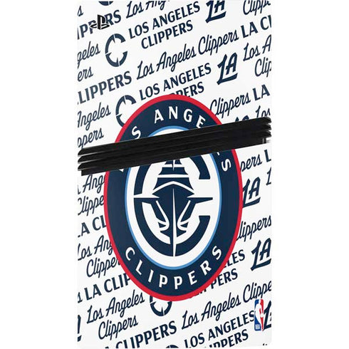 NBA Los Angeles Clippers Blast Text PS5 Pro Console Skin