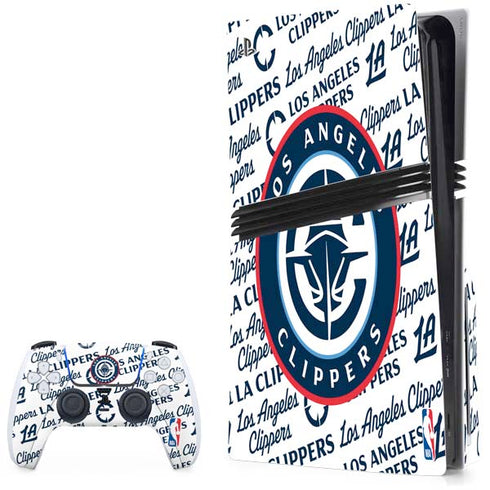 NBA Los Angeles Clippers Blast Text PlayStation PS5 Skins