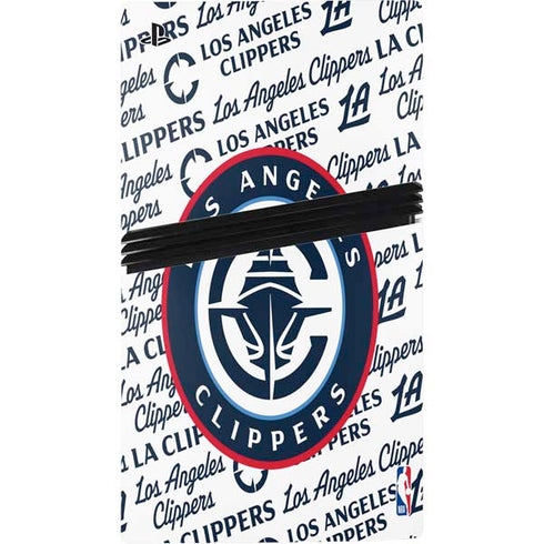NBA Los Angeles Clippers Blast Text PS5 Pro Disk Console Skin