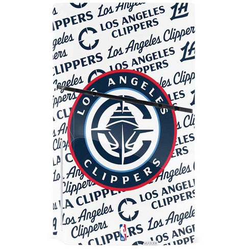 NBA Los Angeles Clippers Blast Text PS5 Slim Disk Console Skin
