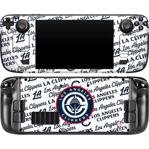 NBA Los Angeles Clippers Blast Text Steam Deck Handheld Gaming Computer OLED Skin