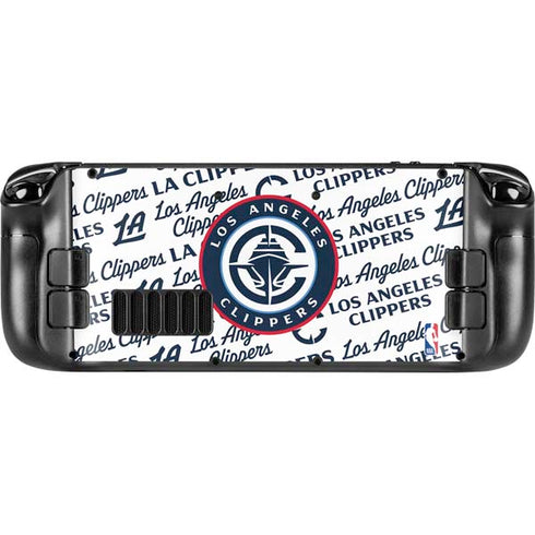 NBA Los Angeles Clippers Blast Text Steam Deck Handheld Gaming Computer OLED Skin