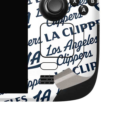 NBA Los Angeles Clippers Blast Text Steam Deck Handheld Gaming Computer OLED Skin