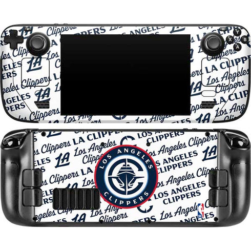 NBA Los Angeles Clippers Blast Text Steam Deck Handheld Gaming Computer Skin