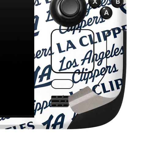 NBA Los Angeles Clippers Blast Text Steam Deck Handheld Gaming Computer Skin