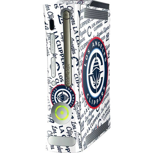 NBA Los Angeles Clippers Blast Text Xbox 360 (Includes HDD) Skin