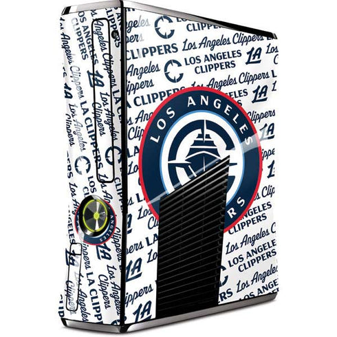 NBA Los Angeles Clippers Blast Text Xbox 360 Slim (2010) Skin