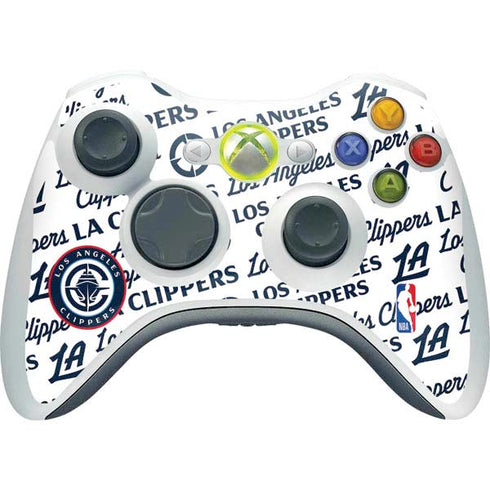 NBA Los Angeles Clippers Blast Text Xbox 360 Wireless Controller Skin