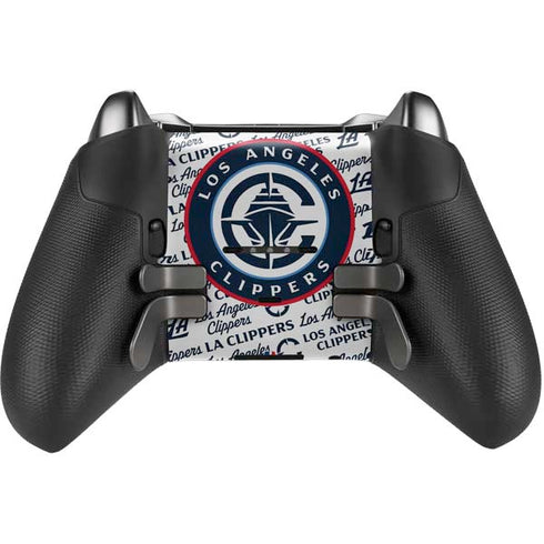 NBA Los Angeles Clippers Blast Text Xbox Elite Wireless Controller Series 2 Skin