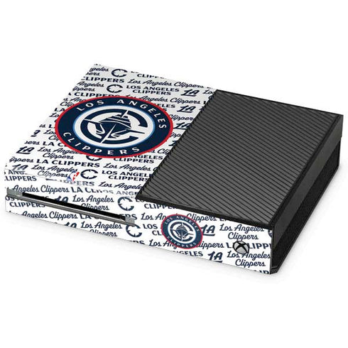 NBA Los Angeles Clippers Blast Text Xbox One Console Skin