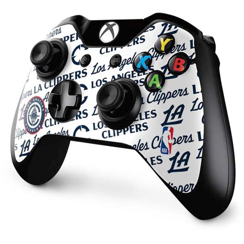 NBA Los Angeles Clippers Blast Text Xbox One Controller Skin