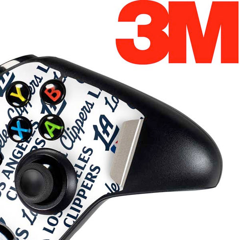 NBA Los Angeles Clippers Blast Text Xbox One Controller Skin