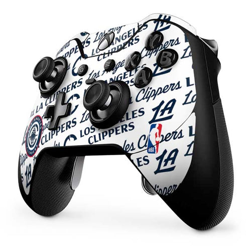 NBA Los Angeles Clippers Blast Text Xbox One Elite Controller Skin