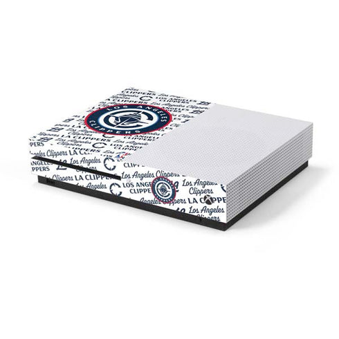 NBA Los Angeles Clippers Blast Text Xbox One S Console Skin