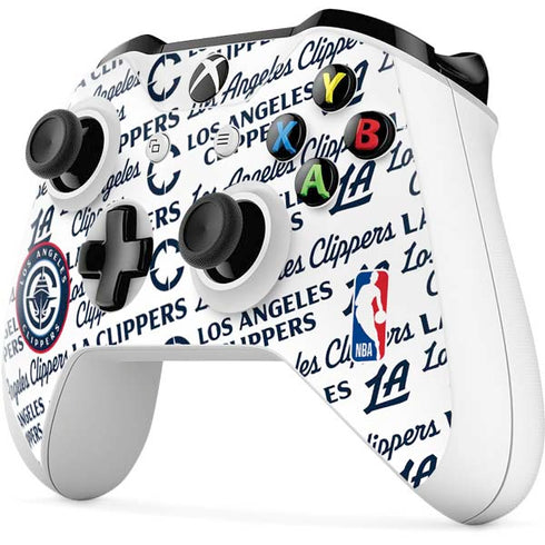NBA Los Angeles Clippers Blast Text Xbox One S Controller Skin