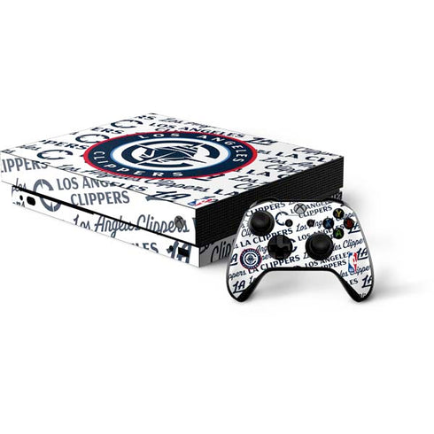 NBA Los Angeles Clippers Blast Text Xbox One X Bundle Skin