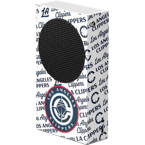 NBA Los Angeles Clippers Blast Text Xbox Series S Console Skin