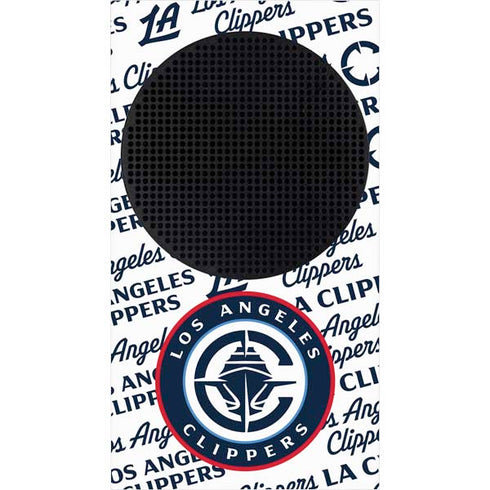 NBA Los Angeles Clippers Blast Text Xbox Series S Console Skin